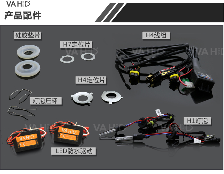 2.5 Inch Car Hid Projector Kit 12V Red White Blue Green Yellow Projector Headlight Kit