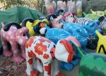 Custom Large Fiberglass Animals Fiberglass Dog Statues With Different Logo