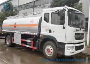 Quality 12m3 Stainless Steel Tanker Trailers , Small Fuel Tanker Truck 80 Km/H Max Speed wholesale
