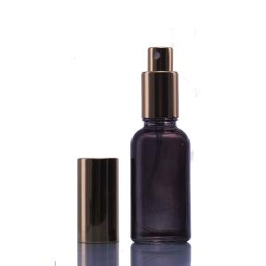 Quality 30ml 50ml Clear Black Glass Perfume Bottles For Travel Cosmetic Packaging wholesale