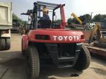 Toyota FD70 Second Hand Diesel Forklifts , 2 Stage Used 7 Ton Forklift