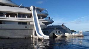 Quality Customized Water Slide Inflatable Water Sports on yacht 0.90mm Pvc Tarpaulin wholesale