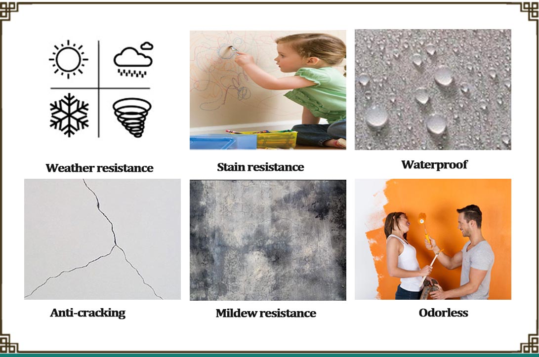 Net Formaldehyde Advantage One Coat Wall Paint Interior Emulsion Paint CAS No. 79-10-7