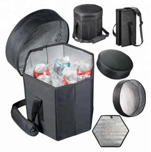 Quality Foldable Custom Insulated Lunch Cooler Bag Seat 600D Polyester Fashionable wholesale