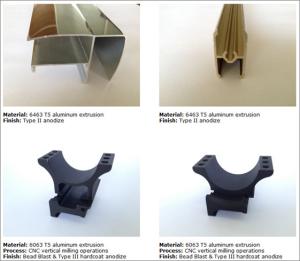 Quality UGA Anodised Aluminium Alloy Profile Extrusions Black Oxide wholesale