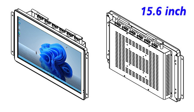 15.6-Inch Windows Embedded Panel for Public Information Boards, Factory Automation, Retail Advertising, and Transportation Hubs