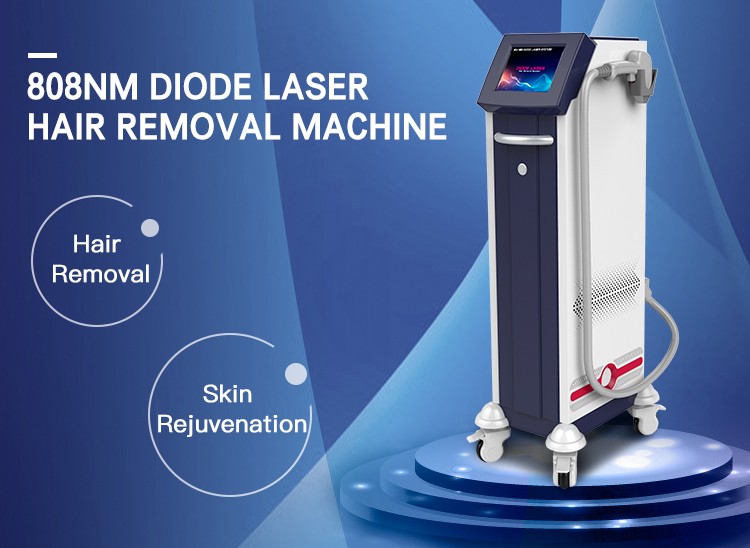Logo Service 1800w 60 million shot Painless Skin Rejuvenation 808 nm Diode Laser Epilator Hair Removal Laser Machine