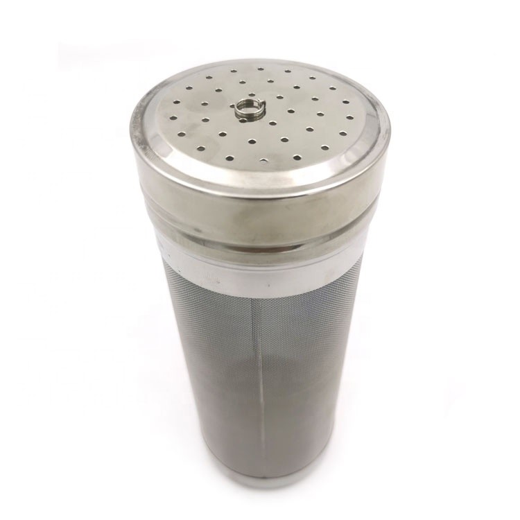 Sliver food grade 0.71mm 300 Micron SS304 Beer Filter Cartridge