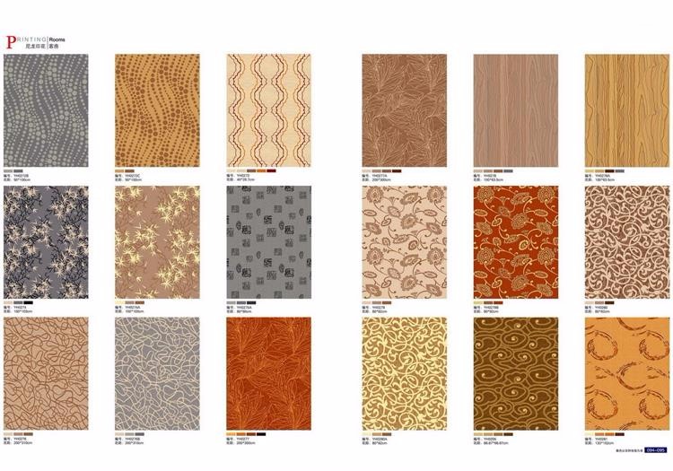 Modern Nylon Loop Carpet Beige Flat Wave Pattern Antibacterial Feature