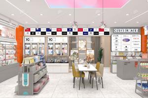 Quality 01-BJiS003, Platinum Series Cosmetic Shop in Shaanxi featuring 45 Main Fixtures within 127 Sqm and Approx. $12,103 Budget wholesale
