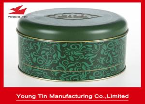 Quality Food Grade CMYK Printing Round Cookie Gift Tins wholesale
