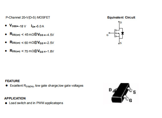 HXY3415 Mosfet Power Transistor