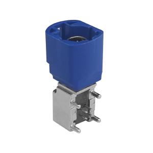 Quality E-Mark FAKRA HSD LVDS 4 Pin Connector 90 Degree Blue Color Plug For BMW wholesale