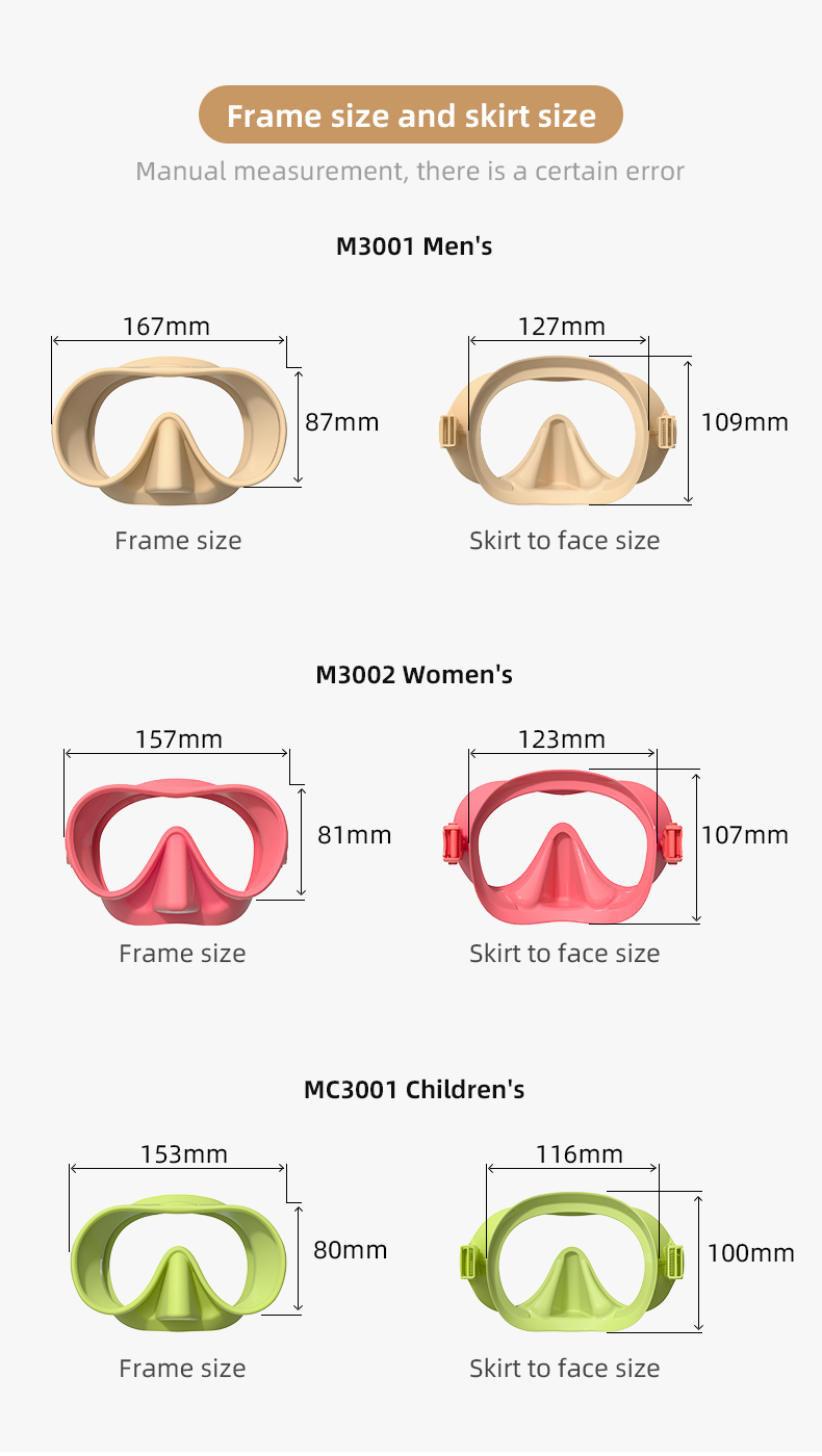 Integrated Forming Scuba Anti Fog Swimming Glasses Snorkel Mask Set for Diving Lovers Snorkel Mask Set