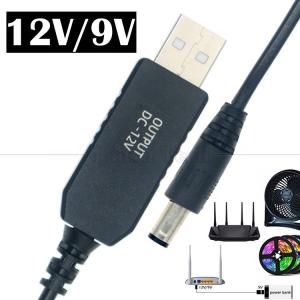 Quality Hot Sale 5V USB to 9V 12V DC Output Converter Booster Wifi Modem Router Power Cable wholesale