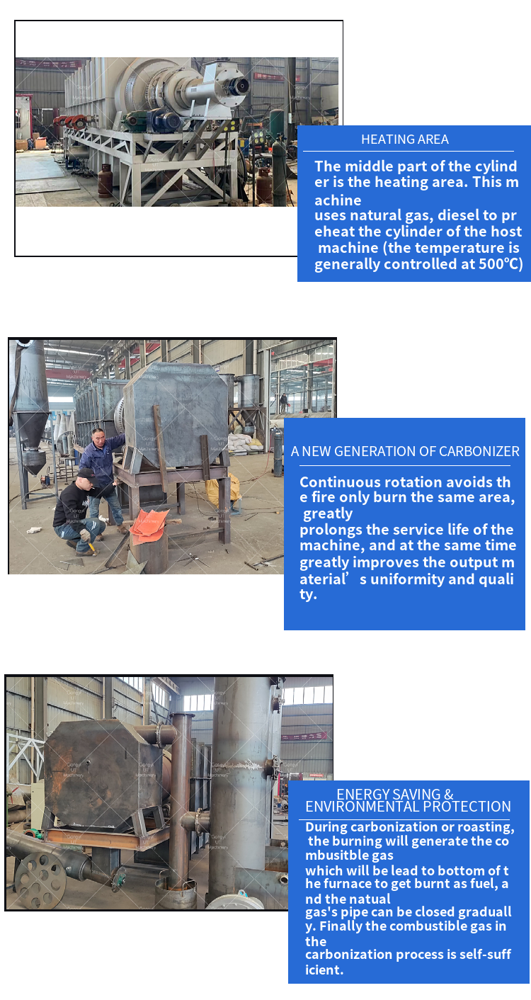 UT Machinery 22kw Retail Charcoal Carbonization Stove for Activated Carbon Production