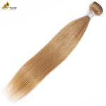 Grade 10A Indian Virgin Human Hair Bundles 27# Straight Hair Weft