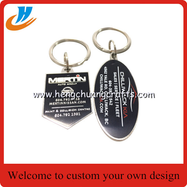 K002 Zinc alloy keychain keyring,custom yoru own logo soft and hard enamel keychain with epoxy