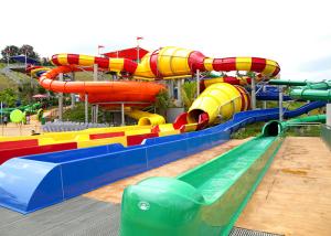 Quality Custom Big Water Slides / Fiberglass Pool Slide For Aqua Park Playground wholesale
