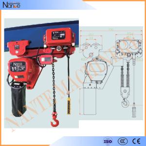 Quality 250kg - 50ton Manual Chain Hoists , Construction Wire Rope Electric Hoist wholesale