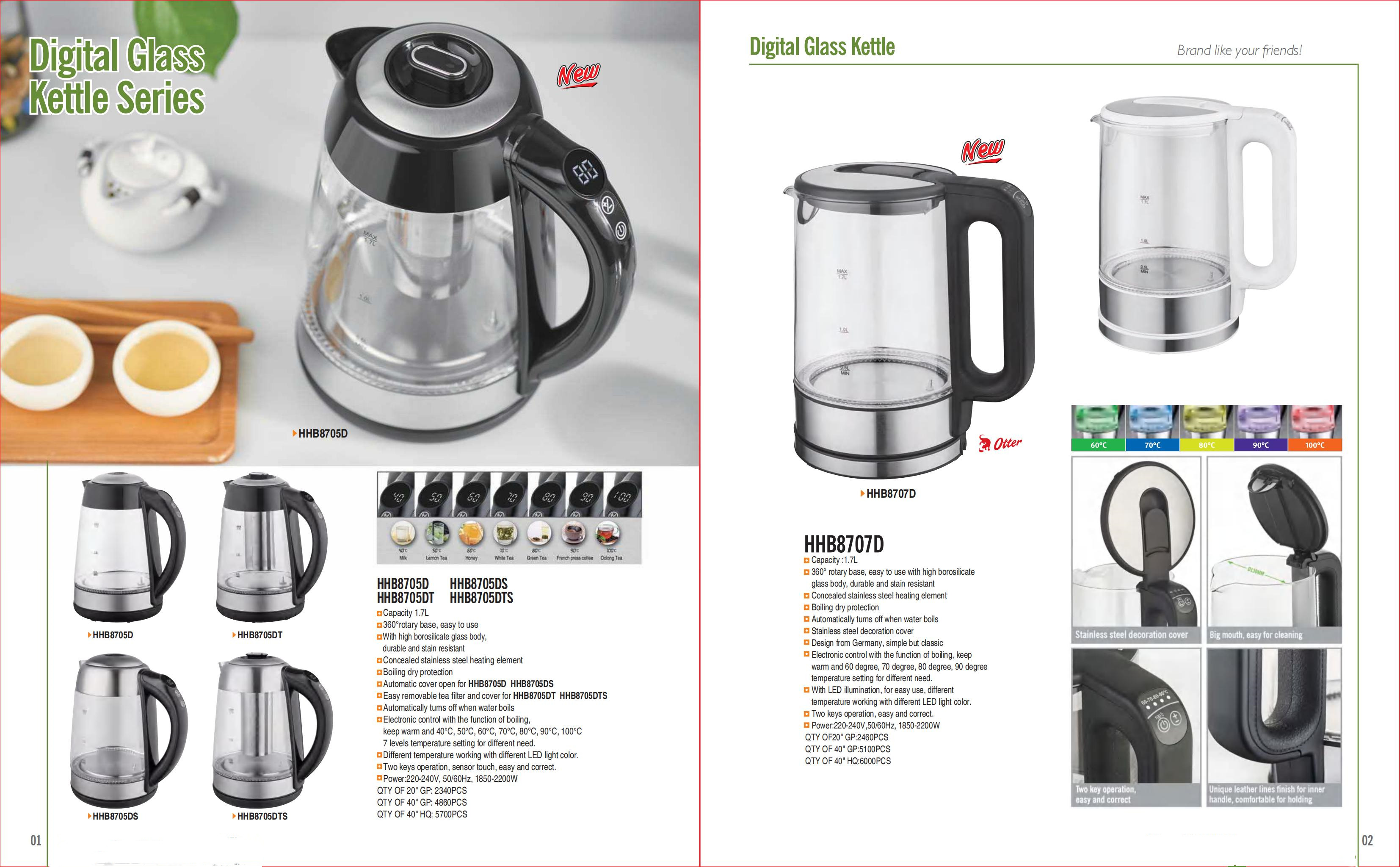 Electric Kettle Mechanical Control Type for Functional Kitchens