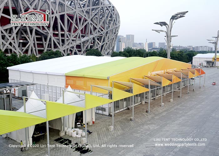 Heat Insulation 8m Cube Structure Tent For Office Registration