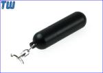 Metal Oxygen Cylinder 4GB USB Drive Waterproof with Rubber Seal Ring