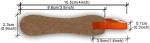Wooden squeegee for screen printing