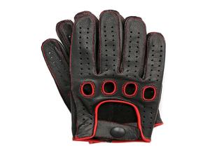 Quality Black Leather Driving Gloves Mens , Luxury Mens Outdoor Work Gloves wholesale