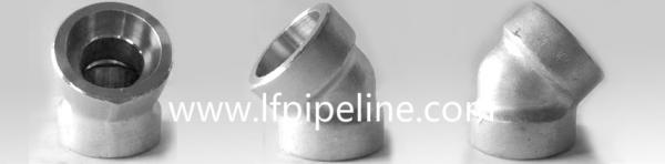 Cheap hdpe socket weld fitting/pe pipe 45 elbow for sale