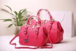 leather fashion lady bowing handbag