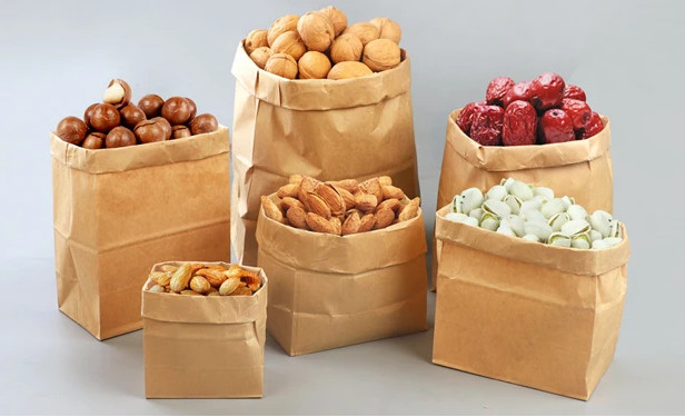 food grade kraft bakery packaging bags snack bags
