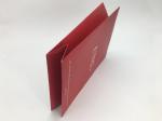 Red Bottom Folding Branded Paper Bags With Cotton Rope , Silver Foil Logo