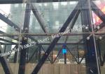 Aluminum Frame Heat Insulation Glass Curtain Wall For Commercial Building Usage