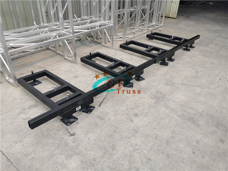 ground support trussing system LED wall screen ground support hanging led screen cabinet