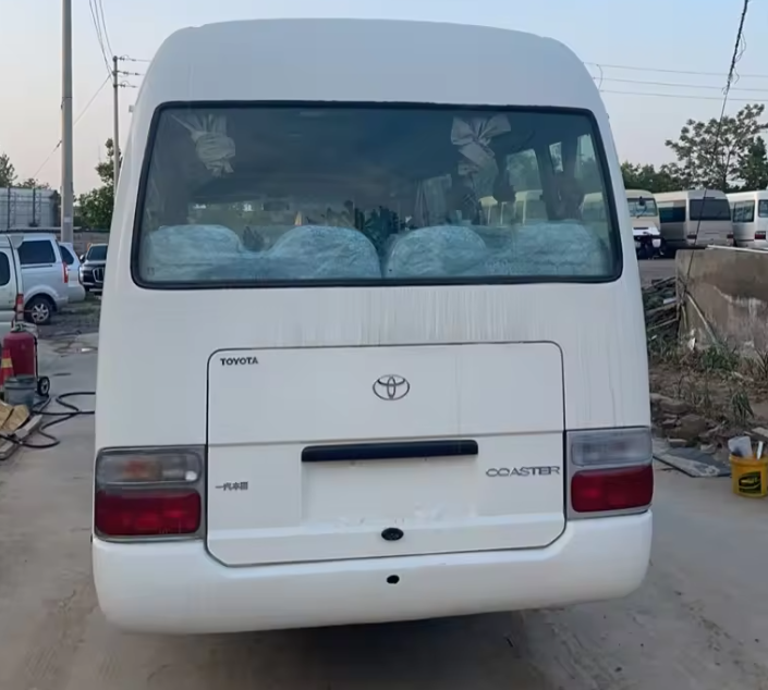 Affordable Left Hand Drive Toyota Coaster Bus with 9.00R20 Tires and 113/5200 Max Power