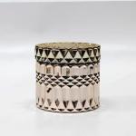 Transperant Glass Jar Candle Vessel Luxury Embossed Candle Jar With Lid
