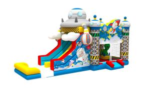 Quality Space Astronauts Theme Pvc Kids Inflatable Bounce House wholesale