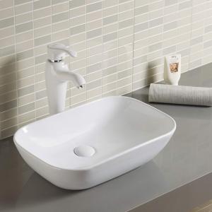 Quality Rectangular Counter Top Bathroom Sink Impact-Resistant Materials Wash Basin wholesale