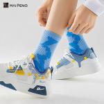Unisex Colorful Breathable Custom Men Socks Anti Bacterial Cotton Crew Socks