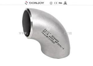 Quality SS304 Industrial Butt weld Stainless Steel bend elbow 90 degree Pipe Fittings Sch10 Sch 20 SCH40 pipe accessories wholesale