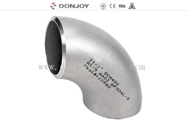 SS304 Industrial Butt weld Stainless Steel bend elbow 90 degree Pipe Fittings