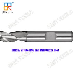 Quality High Performance DIN327 High Speed Steel HSS 2 Flute End Mill for Aluminum working wholesale