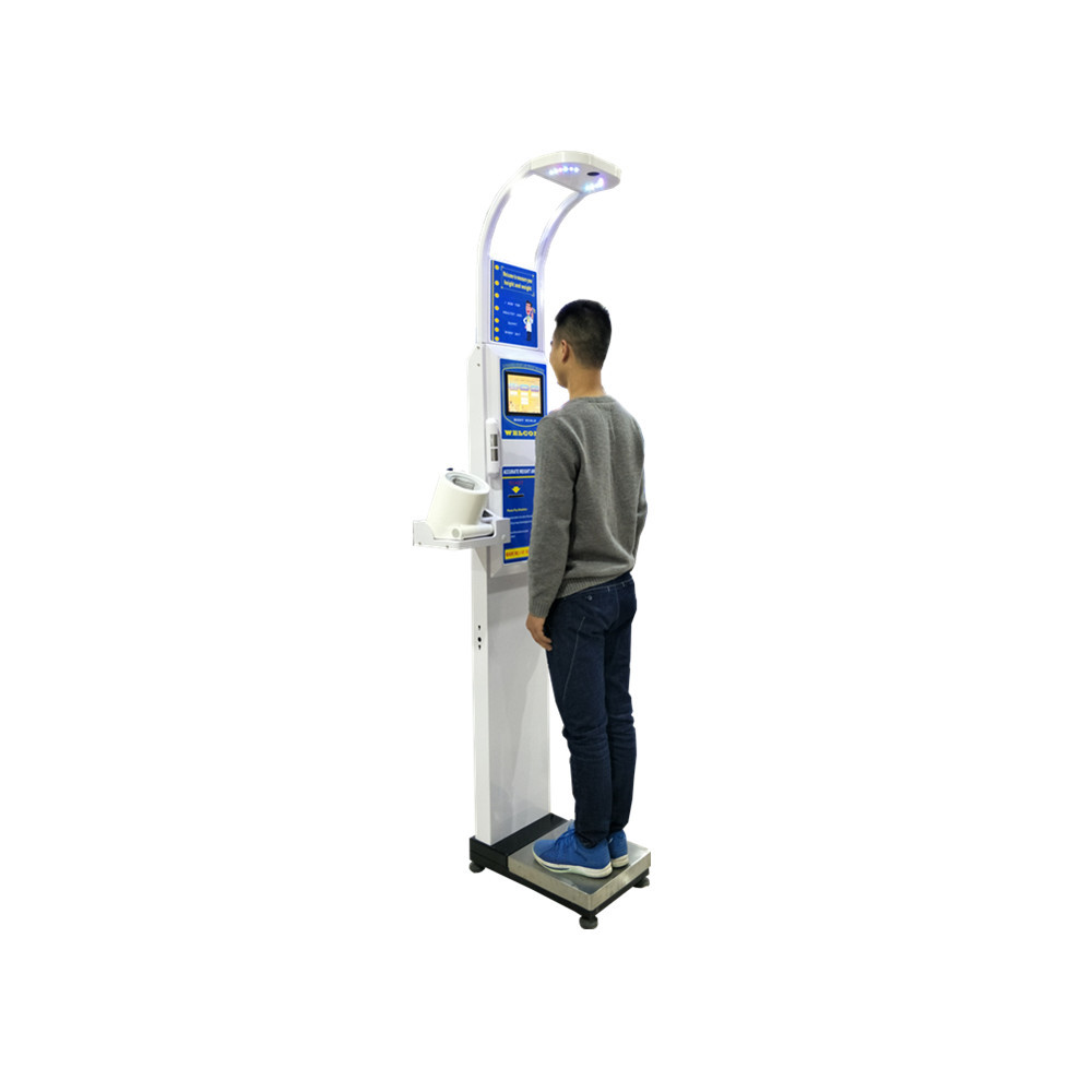 Coin Operated BMI Scale Machine With Fat Mass Body Water Analysis CE And RoHS Certificate