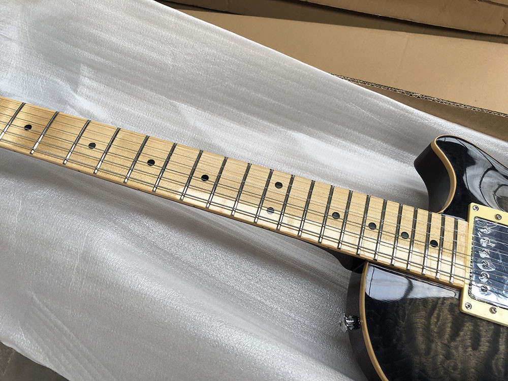 Mahogany body With quilted maple Top Electric guitar FREE SHIPPING