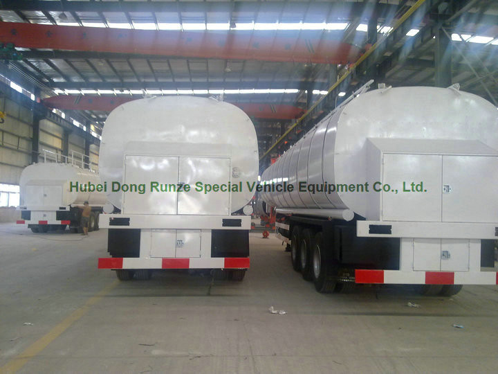 50Ton liquid Asphalt Tanker Semi-trailer with 2TBL45P BALTUR Heating and Insulation
