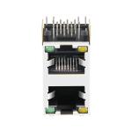LPJE106XBHNL Without Integrated Magnetics RJ45 Female Connector 2X1 Port Green