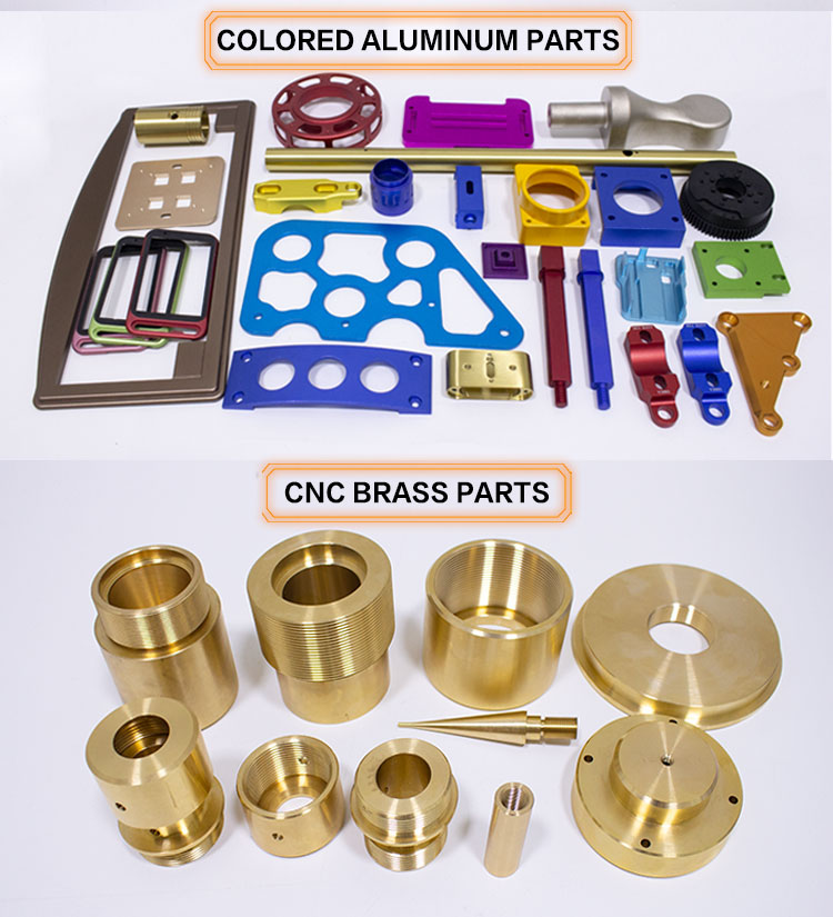 Precision CNC Turning Services Anodized For Brass Stainless Steel Aluminum