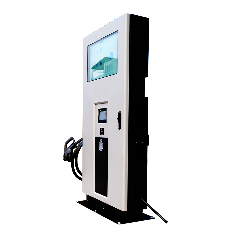 60KW DC EV Charger 2 Guns Electric Vehicle Bus Car EV Fast Charging Station with Nominal Input Voltage 380 VAC ± 15%