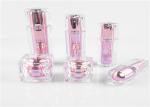 Empty Plastic Cosmetic Cream Jars ISO9001 Hot Stamping OEM With Screw Cap